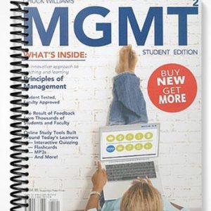 Solutions Manual for MGMT 2009 Edition 2nd Edition by Chuck Williams
