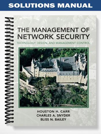Solutions Manual for Management of Network Security 1st Edition by Carr