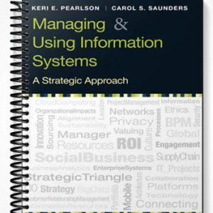 Solutions Manual for Managing and Using Information Systems A Strategic Approach 5th Edition by Pearlson