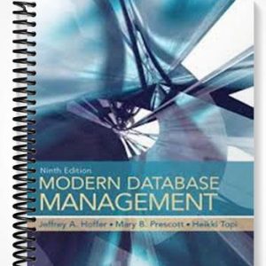 Solutions Manual for Modern Database Management 9th Edition by Hoffer