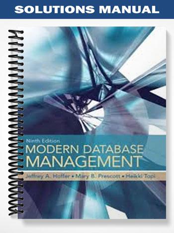 Solutions Manual for Modern Database Management 9th Edition by Hoffer