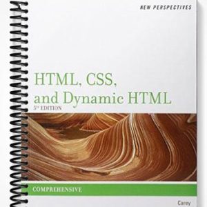 Solutions Manual for New Perspectives on HTML and XHTML Comprehensive 5th Edition by Carey
