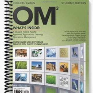 Solutions Manual for OM 3rd Edition by Collier
