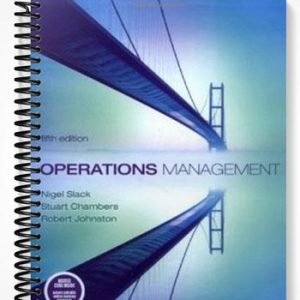 Solutions Manual for Operations Management 5th Edition by Slack