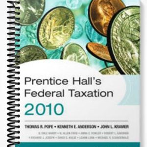 Solutions Manual for Prentice Halls Federal Taxation 2010 Comprehensive 23rd Edition by Pope