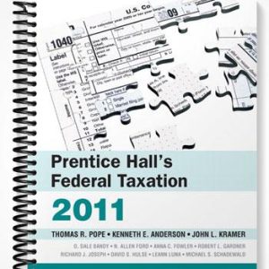 Solutions Manual for Prentice Halls Federal Taxation 2011 Comprehensive 24th Edition by Anderson