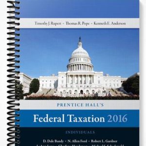 Solutions Manual for Prentice Halls Federal Taxation 2016 Individuals 29th Edition by Pope