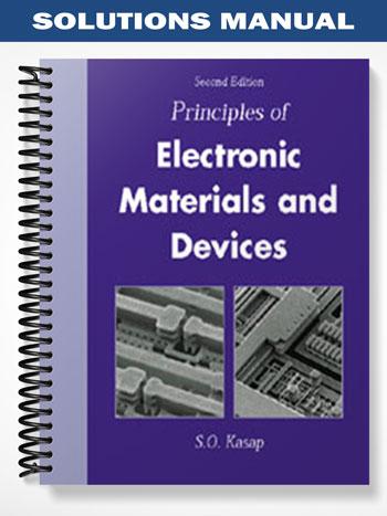 Solutions Manual for Principles of Electronic Materials and Devices 2nd Edition by Safa O