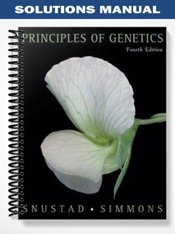 Solutions Manual for Principles of Genetics 4th Edition by Snustad