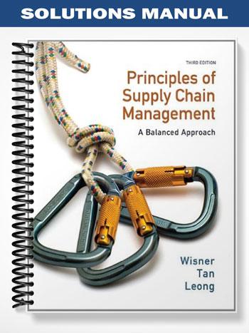 Solutions Manual for Principles of Supply Chain Management A Balanced Approach 3rd Edition by Wisner