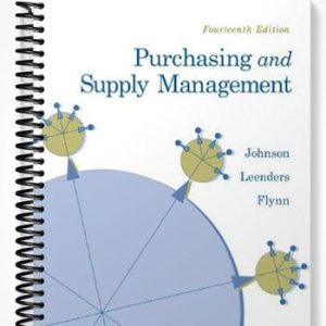 Solutions Manual for Purchasing and Supply Management 14th Edition by Johnson