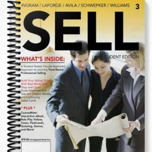 Solutions Manual for SELL 3rd Edition by Ingram