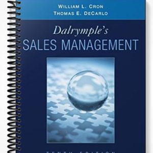 Solutions Manual for Sales Management Concepts and Cases 10th Edition by Cron