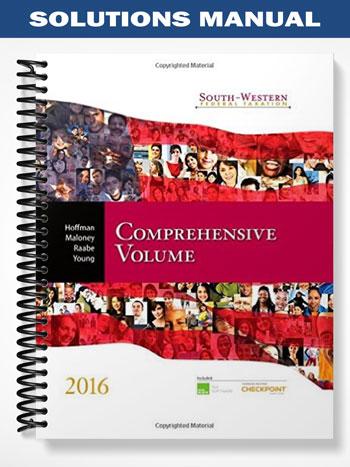 Solutions Manual for South-Western Federal Taxation 2016 Comprehensive 39th Edition by Hoffman