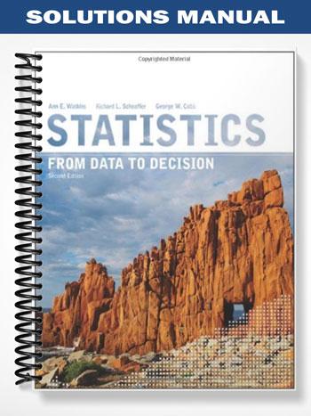 Solutions Manual for Statistics From Data to Decision 2nd Edition by Watkins