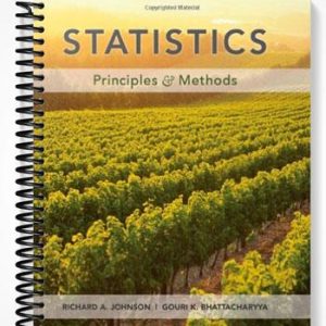 Solutions Manual for Statistics Principles and Methods 6th Edition by Johnson