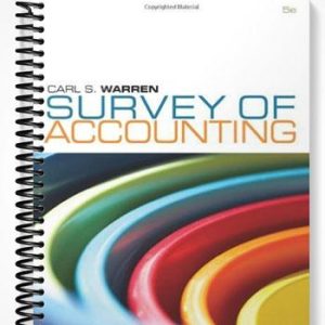 Solutions Manual for Survey of Accounting 5th Edition by Warren
