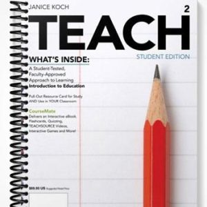 Solutions Manual for TEACH 2nd Edition by Janice Koch