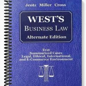 Solutions Manual for Wests Business Law Alternate Edition 10th Edition by Jentz
