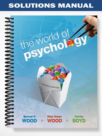 Solutions Manual for World of Psychology 7th Edition by Wood