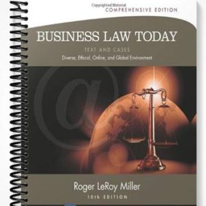TestBankforBusinessLawTodayComprehensiveTextandCasesDiverseEthicalOnlineandGlobalEnvironment10thEditionbyMiller