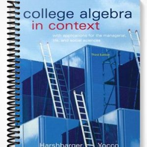 TestBankforCollegeAlgebrainContextwithApplicationsfortheManagerialLifeandSocialSciences3rdEditionbyHarshbarger