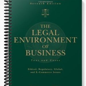 TestBankforTheLegalEnvironmentofBusinessTextandCasesEthicalRegulatoryGlobalandE-CommerceIssues7thEditionbyCross