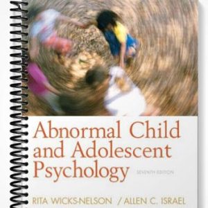 Test Bank for Abnormal Child and Adolescent Psychology 7th Edition by Wicks-Nelson