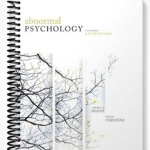 Test Bank for Abnormal Psychology Perspectives with MyPsychKit Fourth Edition 4th Edition by Dozois