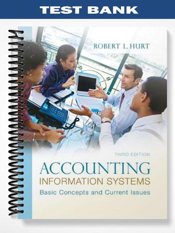Test Bank for Accounting Information Systems Basic Concepts & Current Issues 3rd Edition by Hurt