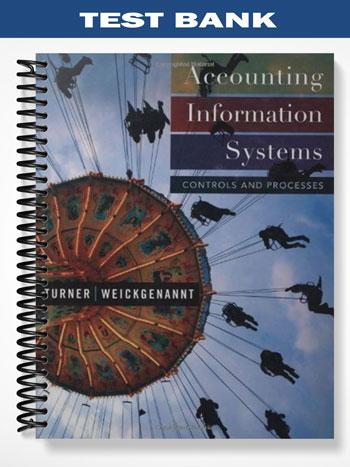Test Bank for Accounting Information Systems Controls and Processes 1st Edition by Leslie Turner