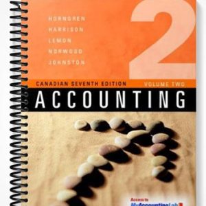 Test Bank for Accounting Volume 2 Canadian Seventh Edition 7th Edition by Horngren