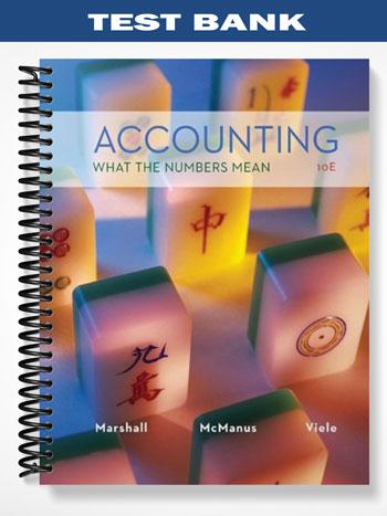 Test Bank for Accounting What the Numbers Mean 10th Edition by Marshall
