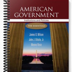 Test Bank for American Government Institutions and Policies 13th Edition by Wilson