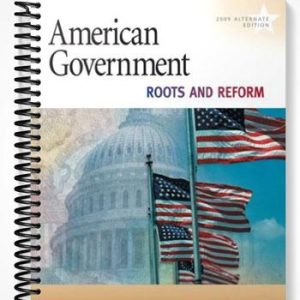 Test Bank for American Government Roots and Reform 2009 Alternate Edition 9th Edition by OConnor