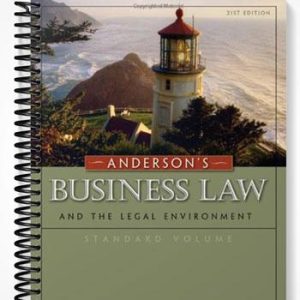 Test Bank for Andersons Business Law and the Legal Environment Standard Volume 21st Edition by Twomey