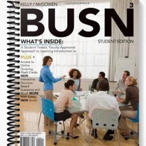 Test Bank for BUSN 3rd Edition by Kelly
