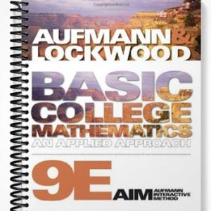 Test Bank for Basic College Mathematics An Applied Approach 10th Edition by Aufmann