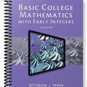 Test Bank for Basic College Mathematics with Early Integers 3rd Edition by Bittinger