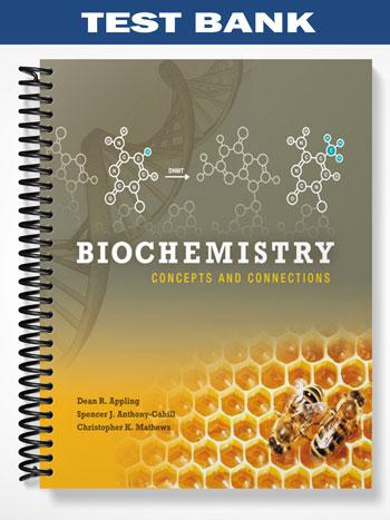 Test Bank for Biochemistry Concepts and Connections 1st Edition by Appling