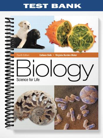Test Bank for Biology Science for Life 4th Edition by Belk