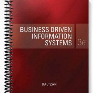 Test Bank for Business Driven Information Systems 3rd Edition by Paige Baltzan