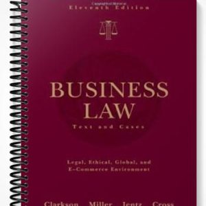 Test Bank for Business Law Text and Cases 11th Edition by Clarkson