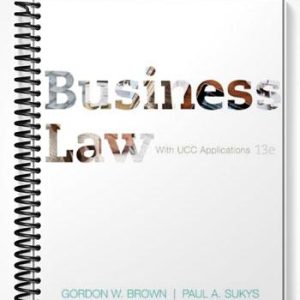 Test Bank for Business Law with UCC Applications 13th Edition by Brown