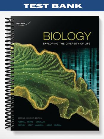 Test Bank for CDN ED Biology Exploring the Diversity of Life 2nd Edition by Russell
