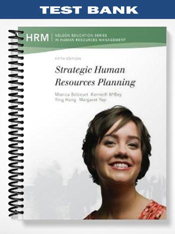 Test Bank for CDN ED Strategic Human Resources Planning 5th Edition by Belcourt