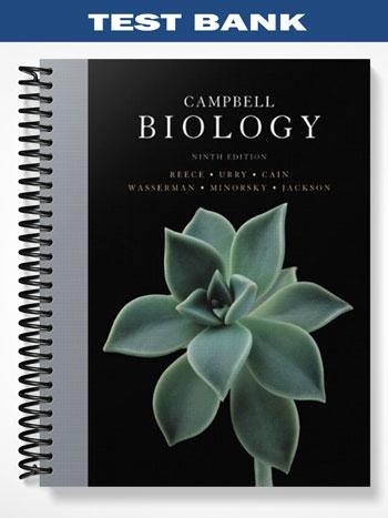 Test Bank for Campbell Biology with MasteringBiology 9th Edition by Reece