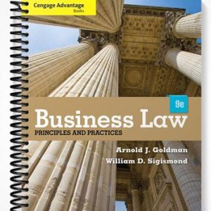 Test Bank for Cengage Advantage Books Business Law Principles and Practices 9th Edition by Goldman