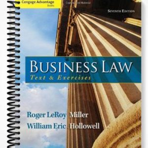 Test Bank for Cengage Advantage Books Business Law Text and Exercises 7th Edition by Miller
