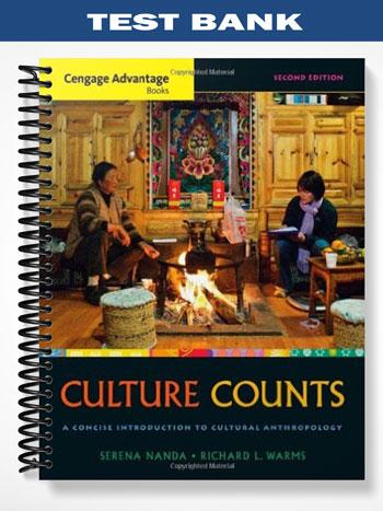 TestBankforCengageAdvantageBooksCultureCountsAConciseIntroductiontoCulturalAnthropology2ndEditionbyNanda